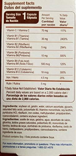 Bedoyecta B-Complex Multivitamínico en Cápsulas, 30 Cápsulas - imagen 2