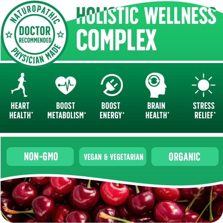 Gotas Líquidas de Complejo de Vitaminas B Orgánicas | Suplemento de Vitaminas B con B3, B6, B7, B9 y Methyl B12 para Adultos y Niños | Sabor a Cereza - imagen 3