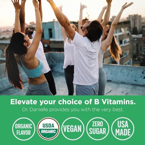 Gotas Líquidas de Complejo de Vitaminas B Orgánicas | Suplemento de Vitaminas B con B3, B6, B7, B9 y Methyl B12 para Adultos y Niños | Sabor a Cereza - imagen 8