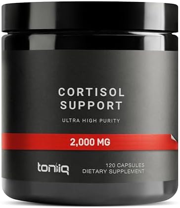 Suplemento de Cortisol para Hombres y Mujeres — Calmante, Equilibrado 5 en 1 No Somnoliento, Probado por Terceros con Magnesio Glicinato, - imagen 1