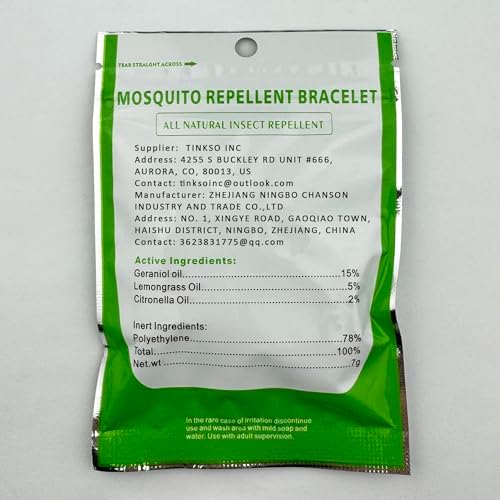 Pulseras Repelentes de Mosquitos 50 Piezas, Bandas Envuelta Individualmente con 60 Calcomanías Repelentes, Sin DEET, para Adultos y Niños, Uso - imagen 8