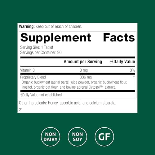 Suplemento Cyruta de Standard Process - Apoyo Metabólico y Circulatorio Saludable - Suplemento para el Corazón con Harina de Trigo Sarraceno Orgánica - imagen 2