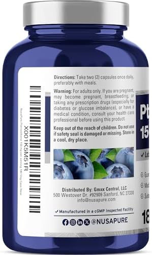 NusaPure Pterostilbene 150mg 180 Cápsulas Veganas (Sin OGM, Veganas) - imagen 3