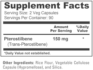 NusaPure Pterostilbene 150mg 180 Cápsulas Veganas (Sin OGM, Veganas) - imagen 4