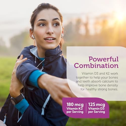 Zahler Vitamina D3 y K2 Avanzada - Fórmula para Soporte de Densidad Ósea y Absorción de Calcio, 60 Cápsulas. - imagen 3
