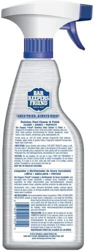 Limpiador y Pulidor de Acero Inoxidable Bar Keepers Friend en Spray (2 x 25.4 oz) Elimina Huellas Oily, Manchas de Agua Dura y Suciedad sin Rayar ni - imagen 7