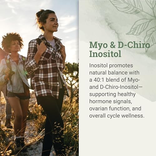 Suplemento de Myo-Inositol y D-Chiro Inositol de Earth Harmony para Mujeres, Equilibrio Hormonal y Ovariano - Apoya Ciclos Normales y Fertilidad (120 - imagen 5