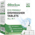 Tabletas de detergente para lavavajillas Shinyclean con enjuague integrado | Cápsulas biodegradables a base de plantas | Sin fragancias ni colorantes - imagen 1