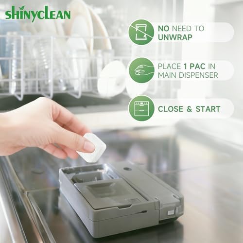 Tabletas de detergente para lavavajillas Shinyclean con enjuague integrado | Cápsulas biodegradables a base de plantas | Sin fragancias ni colorantes - imagen 7