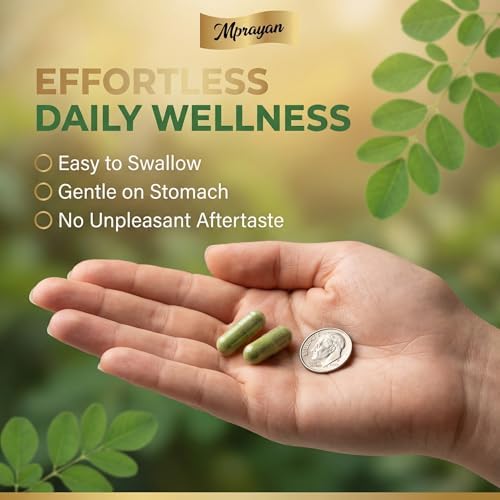 Cápsulas de Moringa 800mg – Suplemento Herbal de Hoja de Moringa Oleifera para Energía Natural, Inmunidad, Antioxidantes y Detox – Vegano, No GMO, 60 - imagen 5