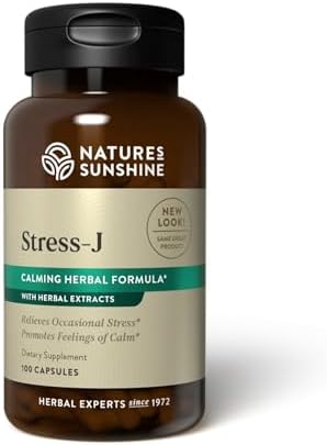 Nature's Sunshine Stress-J, 100 Cápsulas | Fórmula Natural para Aliviar el Estrés y Promover la Calma - imagen 1