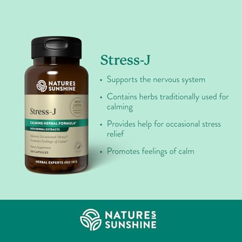 Nature's Sunshine Stress-J, 100 Cápsulas | Fórmula Natural para Aliviar el Estrés y Promover la Calma - imagen 2