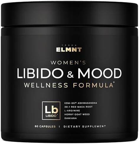Suplemento Potente para la Libido Femenina con 30x Fuerza de Raíz de Maca Roja, KSM66® Ashwagandha, Hierba de Cabra Apasionada y Damiana - 100% Maca - imagen 1