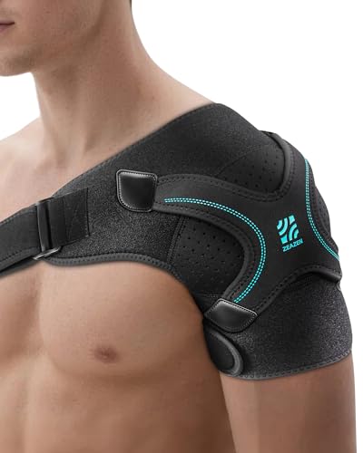 Faja para Hombro, Soporte para Manguito Rotador y Cabestrillo para Alivio del Dolor y Recuperación, Manga Compresiva Transpirable, Ajustable para - imagen 1