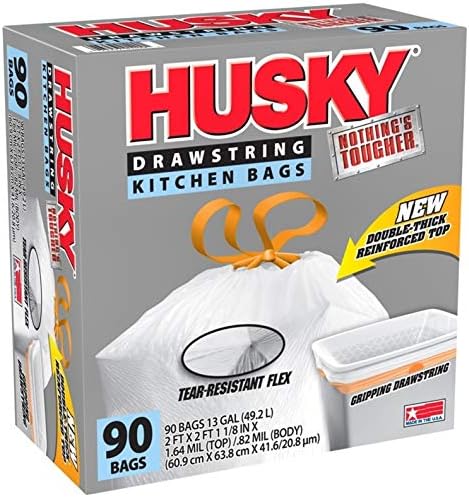 Bolsas de Basura Husky HK13XHF090W-XR, Capacidad de 13 Galones - imagen 1