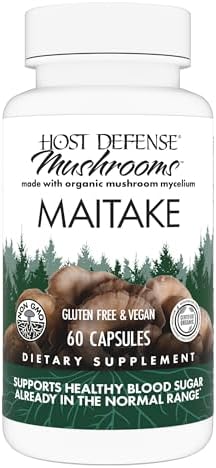 Cápsulas de Maitake Host Defense - Suplemento Herbal para Salud Inmunológica y Celular - 60 Cápsulas (30 Porciones) - imagen 1