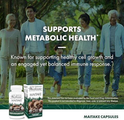 Cápsulas de Maitake Host Defense - Suplemento Herbal para Salud Inmunológica y Celular - 60 Cápsulas (30 Porciones) - imagen 5