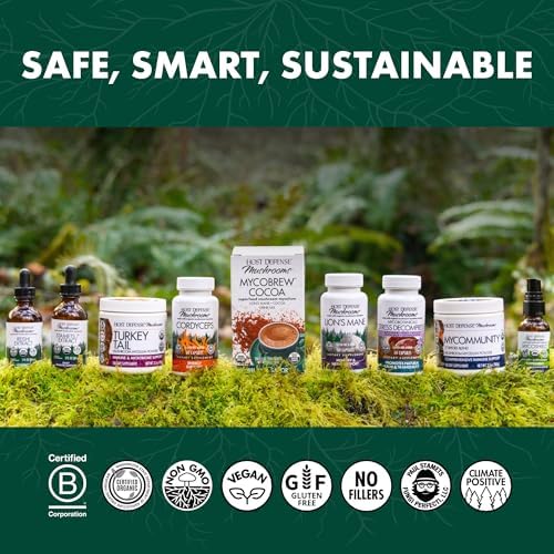 Cápsulas de Maitake Host Defense - Suplemento Herbal para Salud Inmunológica y Celular - 60 Cápsulas (30 Porciones) - imagen 7