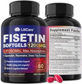 Suplemento LILICARE de Fisetina - Absorción Liposomal 98% Pura 1200mg con Quercetina, Resveratrol y Extracto de Té Verde para el Envejecimiento - imagen 1