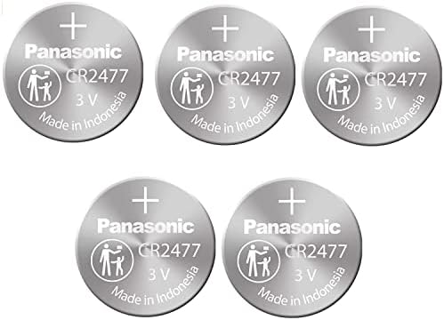 Batería de Litio Panasonic CR2477 3V (Paquete de 5) - imagen 1
