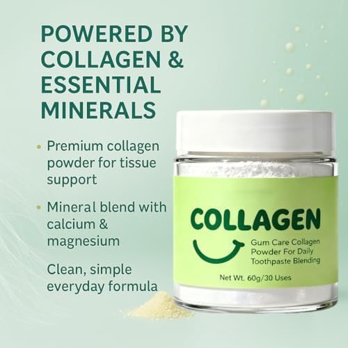 Polvo de Colágeno para Dientes, Apoyo Diariamente a Encías y Dientes, Fortalecimiento de Sonrisa – Fórmula Mineral Infundida – 60 g - imagen 4
