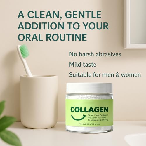 Polvo de Colágeno para Dientes, Apoyo Diariamente a Encías y Dientes, Fortalecimiento de Sonrisa – Fórmula Mineral Infundida – 60 g - imagen 6