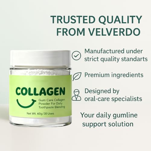 Polvo de Colágeno para Dientes, Apoyo Diariamente a Encías y Dientes, Fortalecimiento de Sonrisa – Fórmula Mineral Infundida – 60 g - imagen 7