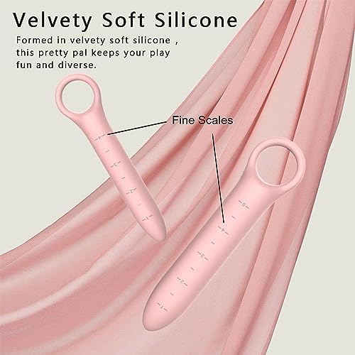 Dilatadores de Silicón QoQiu para Piso Pélvico Femenino, 5 Piezas Rosa con Bolsa de Almacenamiento, Masajeador y Entrenador de Músculos Pélvicos - imagen 5