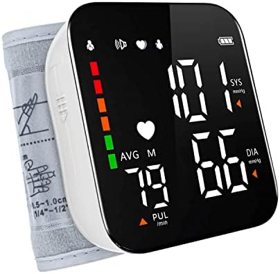 Monitor de Presión Arterial en Muñeca Greetmed Automático con Voz, Pantalla LED, Manguito Ajustable, Ideal para Uso en Casa - imagen 1