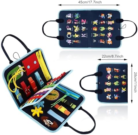 Manta de Fidget para Adultos con Demencia, Actividades para Personas Mayores, Productos para Alzheimer, Manta Sensorial para Autismo. - imagen 2