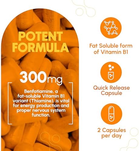 Zenavea Benfotiamina 300mg - 180 Cápsulas de Benfotiamina B1 (Suministro para 3 Meses) - Vegano, Sin OGM, Sin Gluten - imagen 3