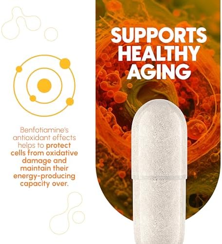Zenavea Benfotiamina 300mg - 180 Cápsulas de Benfotiamina B1 (Suministro para 3 Meses) - Vegano, Sin OGM, Sin Gluten - imagen 6