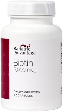Bariatric Advantage Biotina 5,000 mcg - Suplemento para Pacientes de Cirugía Bariátrica - Cápsulas Mini de Fácil Digestión - Apoyo para Cabello, Piel - imagen 1