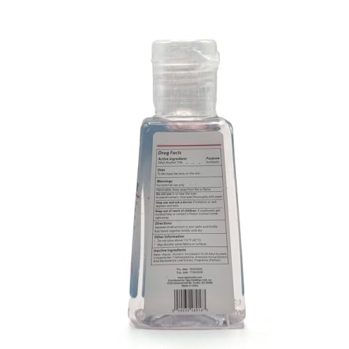 Desinfectante de Manos SIPA Bulk con Aroma a Cereza, Tamaño Viaje 1 oz, Botella con Tapón, Fórmula con Vitamina E, 2 Llavero Gratis (Paquete de 24) - imagen 3