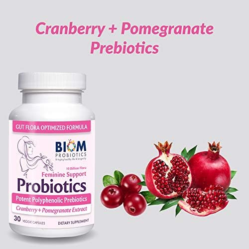 Biom Complete Balance Femenino: Probióticos y Prebióticos Diarios para Mujeres con Arándano Orgánico y Granada, Sin Gluten ni Lácteos. 30 Porciones - imagen 3