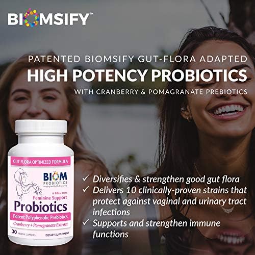 Biom Complete Balance Femenino: Probióticos y Prebióticos Diarios para Mujeres con Arándano Orgánico y Granada, Sin Gluten ni Lácteos. 30 Porciones - imagen 4