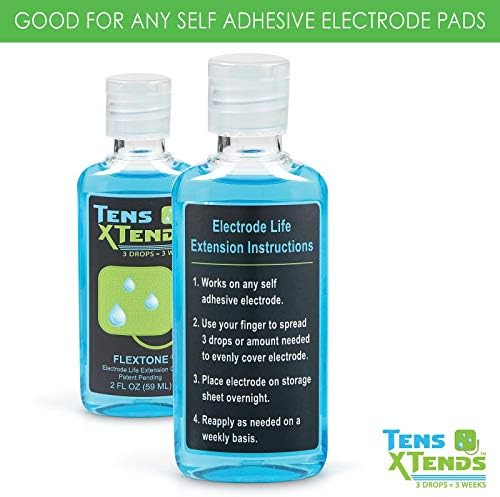 Gel Adhesivo Conductivo FlexTone TensXtends para Almohadillas TENS - Fórmula Patentada que Extiende la Vida de tus Electrodos (2 FL OZ) - imagen 3