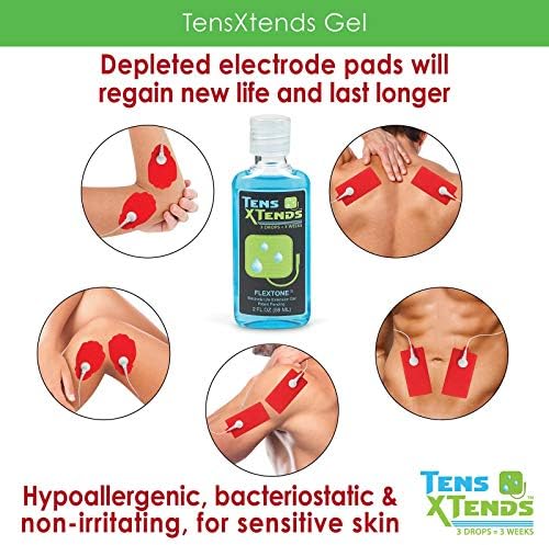 Gel Adhesivo Conductivo FlexTone TensXtends para Almohadillas TENS - Fórmula Patentada que Extiende la Vida de tus Electrodos (2 FL OZ) - imagen 4