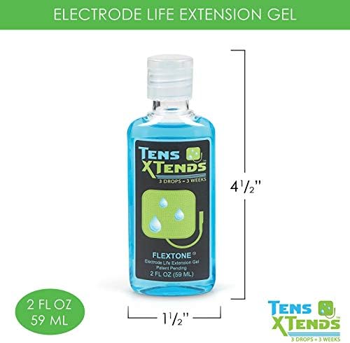 Gel Adhesivo Conductivo FlexTone TensXtends para Almohadillas TENS - Fórmula Patentada que Extiende la Vida de tus Electrodos (2 FL OZ) - imagen 5