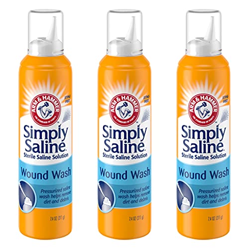 Arm & Hammer Simply Saline Lavado de Heridas 7.4 Onzas - Paquete de 3 - imagen 1