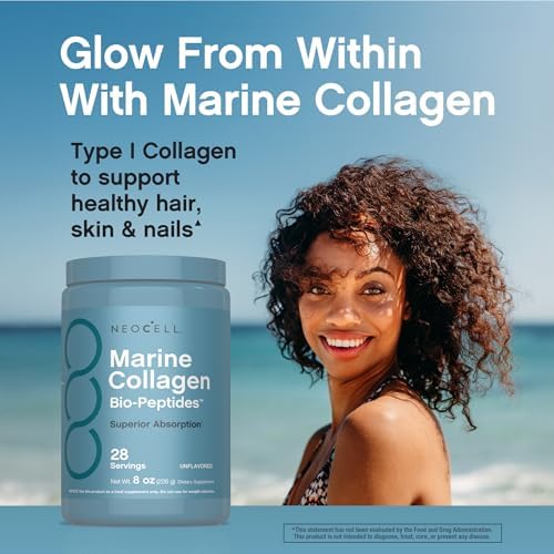 NeoCell Colágeno Marino en Polvo | 8 oz | Sin Sabor | Absorción Superior | Suplemento para Cabello, Piel y Uñas - imagen 8