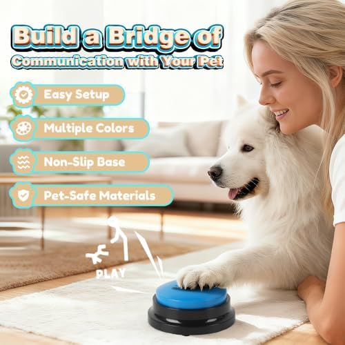 Botón de Grabación de Voz Act Boldly, 8 Colores, Botones para Comunicación y Entrenamiento de Mascotas, Grabación y Reproducción de 30 Segundos, - imagen 3