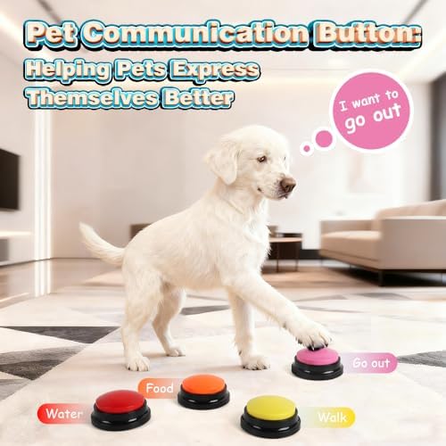 Botón de Grabación de Voz Act Boldly, 8 Colores, Botones para Comunicación y Entrenamiento de Mascotas, Grabación y Reproducción de 30 Segundos, - imagen 4