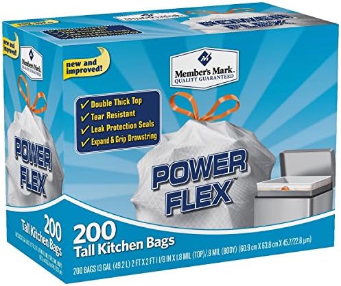 Bolsas de Cocina de 13 galones Member's Mark con Protección contra Fugas y Cinta Ajustable (Flex Power) - imagen 1