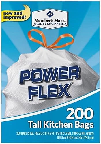 Bolsas de Cocina de 13 galones Member's Mark con Protección contra Fugas y Cinta Ajustable (Flex Power) - imagen 2