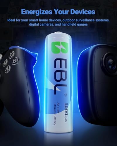 Baterías de Litio EBL AA 16 Piezas, 3000mAh 1.5V No Recargables de Alto Rendimiento para Dispositivos de Alta Tecnología - imagen 6