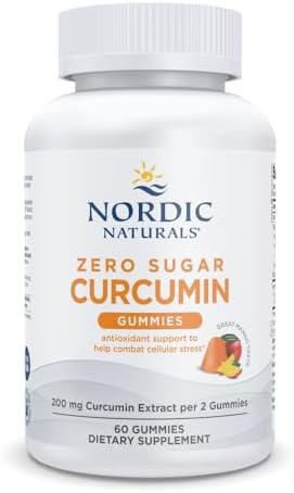 Gomitas de Cúrcuma Sin Azúcar Nordic Naturals, Sabor Mango - 60 Gomitas - 200 mg Extracto de Cúrcuma Optimizado - Sabor Delicioso - Soporte - imagen 1