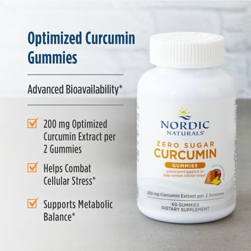 Gomitas de Cúrcuma Sin Azúcar Nordic Naturals, Sabor Mango - 60 Gomitas - 200 mg Extracto de Cúrcuma Optimizado - Sabor Delicioso - Soporte - imagen 3