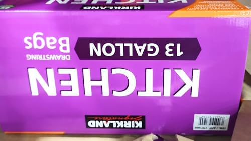 Paquete de Bolsas de Basura de 13 Galones con Cierre de Cuerda Compatible con Kirkland Signature - 200 Piezas para Cocina con Llavero - imagen 7