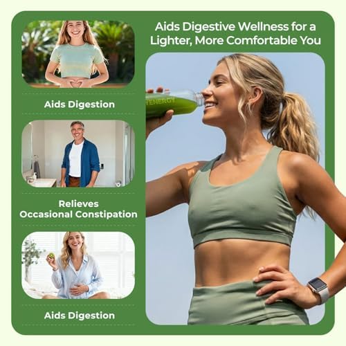 Suplemento de Fibra Orgánica en Polvo OxyEnergy con Psyllium para Hombre y Mujer, Sabor Kiwi, Alivio de Hinchazón y Digestión, Vegano, Sin Gluten, 30 - imagen 3